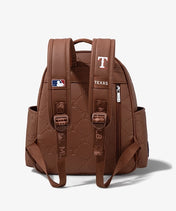 MLB Texas Rangers Backpack with Embossed Pattern