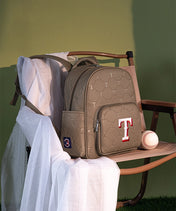 MLB Texas Rangers Backpack with Embossed Pattern