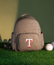 MLB Texas Rangers Backpack with Embossed Pattern