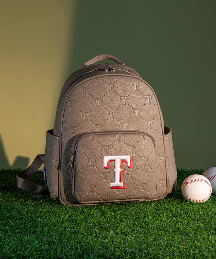 MLB Texas Rangers Backpack with Embossed Pattern