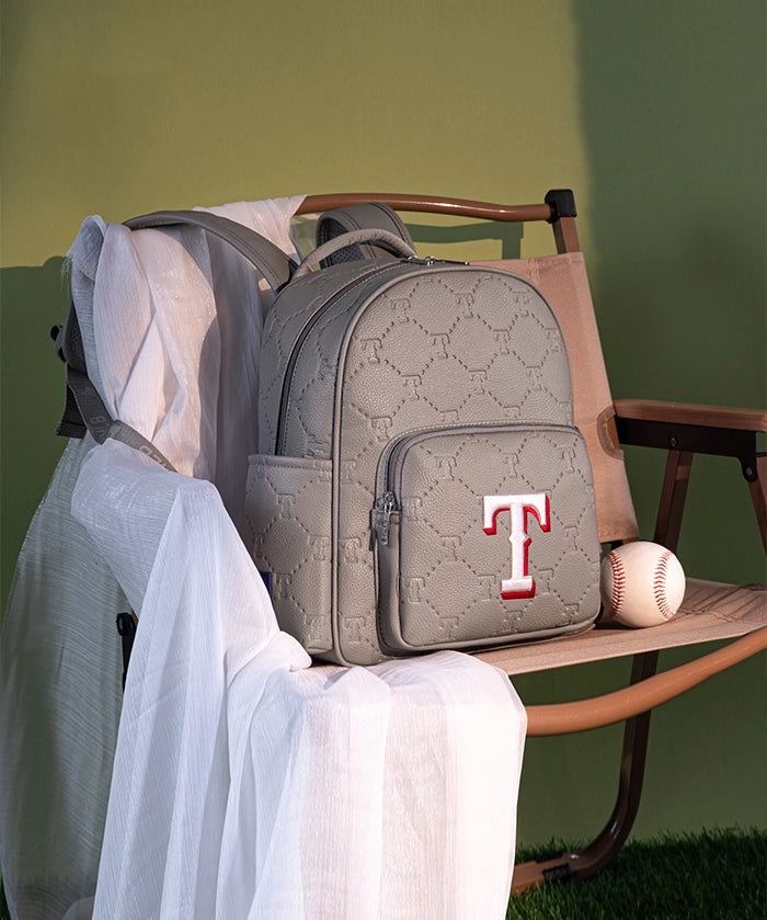 MLB Texas Rangers Backpack with Embossed Pattern