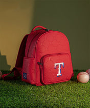 MLB Texas Rangers Backpack with Embossed Pattern