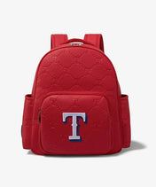 MLB Texas Rangers Backpack with Embossed Pattern