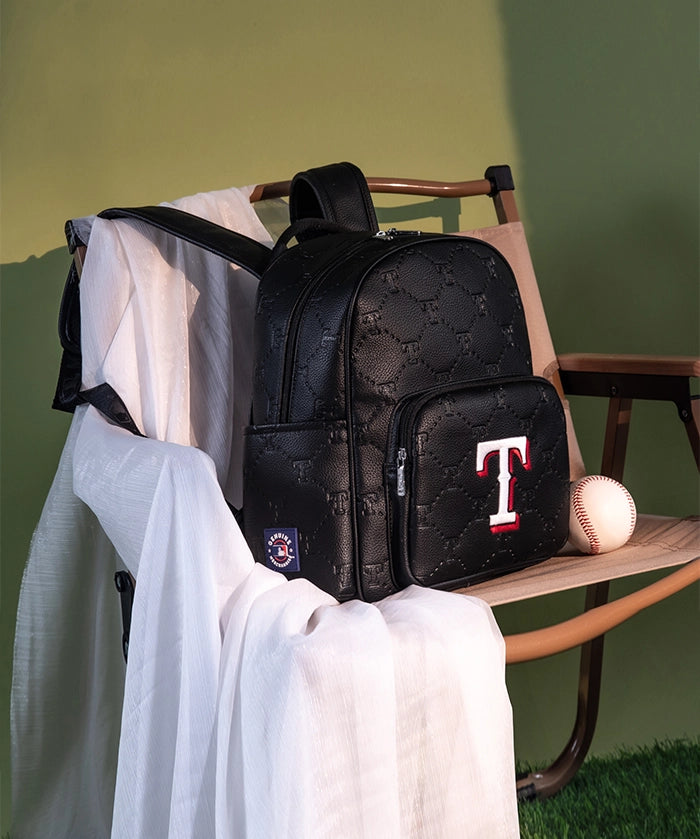 MLB Texas Rangers Backpack with Embossed Pattern