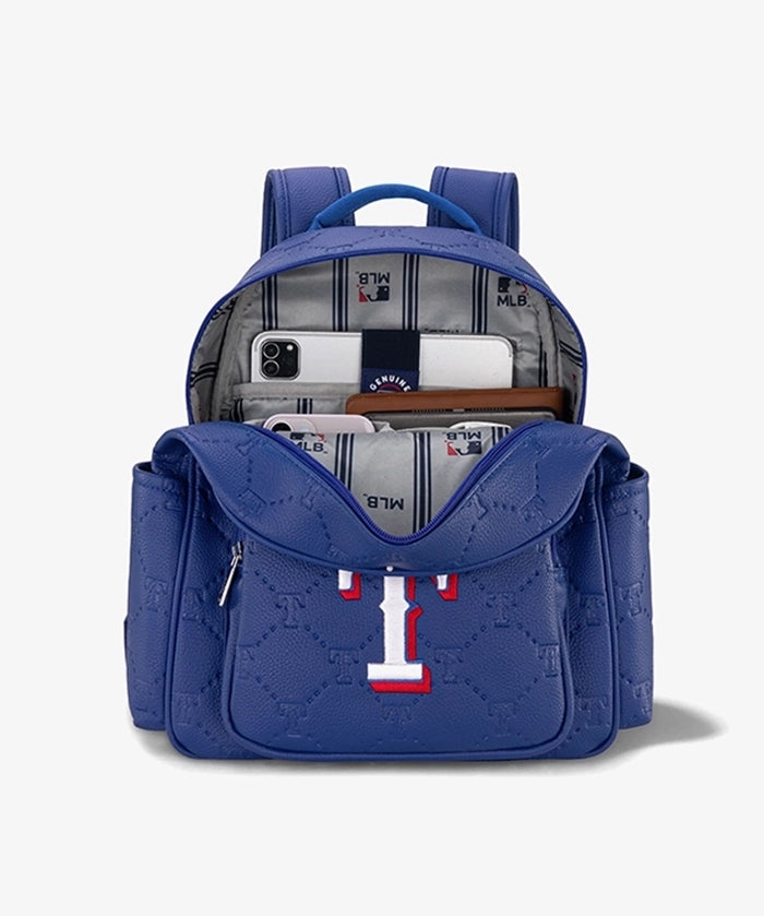 MLB Texas Rangers Backpack with Embossed Pattern