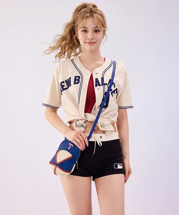 MLB Texas Rangers Baseball Cap Crossbody Purse