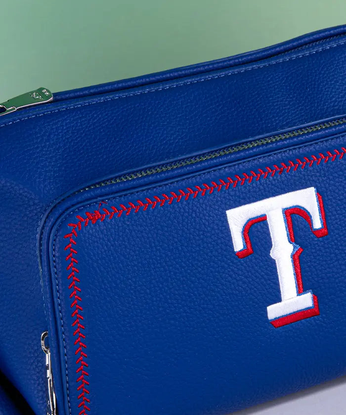 MLB Texas Rangers Shoulder Bag with Crossbody Strap