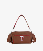 MLB Texas Rangers Shoulder Bag with Crossbody Strap