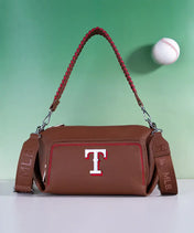 MLB Texas Rangers Shoulder Bag with Crossbody Strap