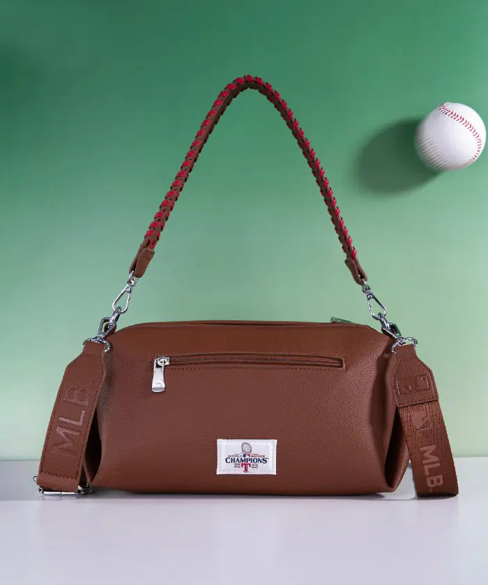 MLB Texas Rangers Shoulder Bag with Crossbody Strap