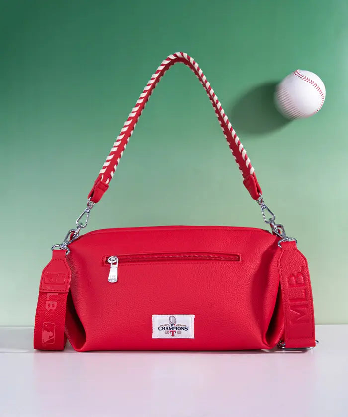 MLB Texas Rangers Shoulder Bag with Crossbody Strap