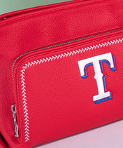 MLB Texas Rangers Shoulder Bag with Crossbody Strap