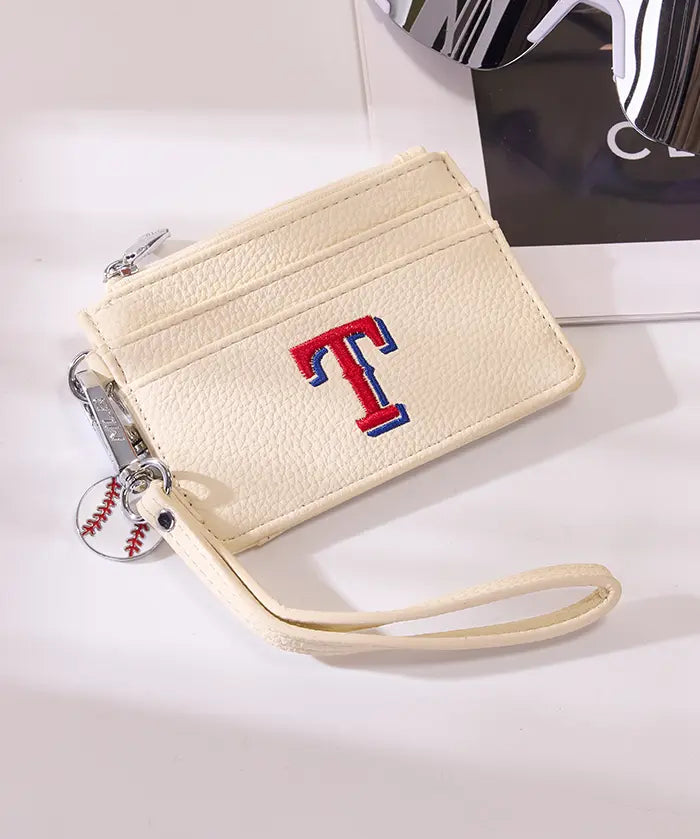 MLB Texas Rangers Card Holder with Baseball Charm