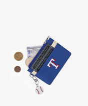 MLB Texas Rangers Card Holder with Baseball Charm