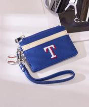 MLB Texas Rangers Card Holder with Baseball Charm