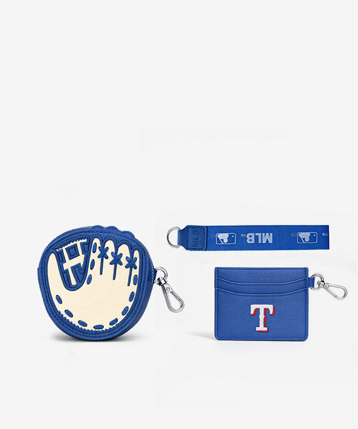 MLB Texas Rangers Catcher’s Mitt Wristlet Set