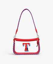 MLB Texas Rangers Clear Bag with Baseball Stitch