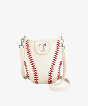 MLB Texas Rangers Crossbody Bag With Baseball Seam