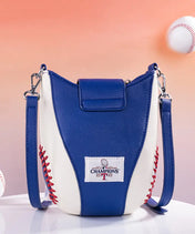 MLB Texas Rangers Crossbody Bag With Baseball Seam
