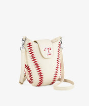 MLB Texas Rangers Crossbody Bag With Baseball Seam