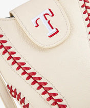 MLB Texas Rangers Crossbody Bag With Baseball Seam