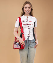 MLB Texas Rangers Clear Crossbody Bag