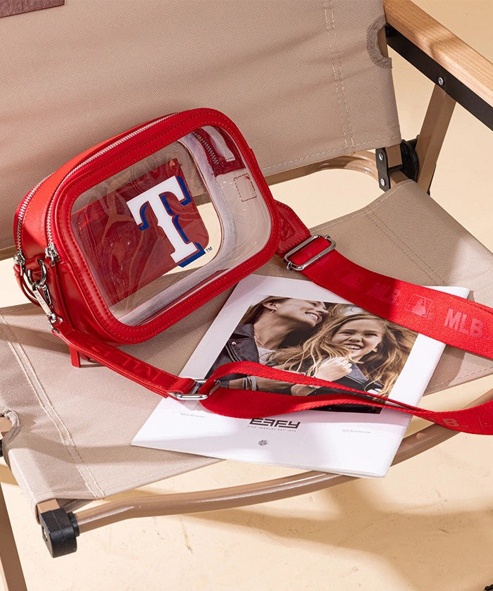 MLB Texas Rangers Clear Crossbody Bag