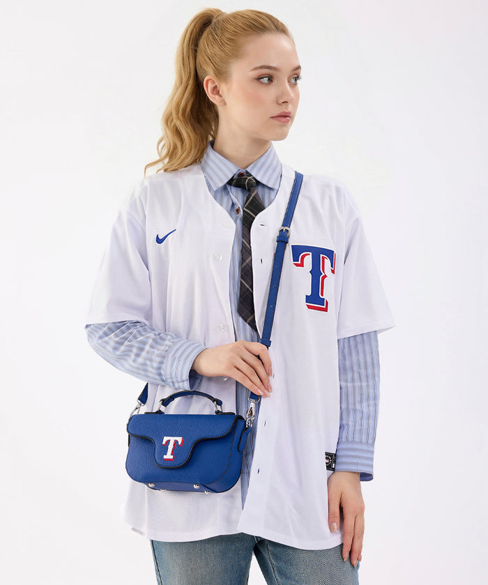 MLB Texas Rangers Flap Crossbody Bag with Top Handle