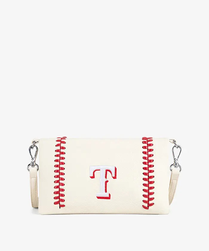 MLB Texas Rangers Leather Crossbody Purse