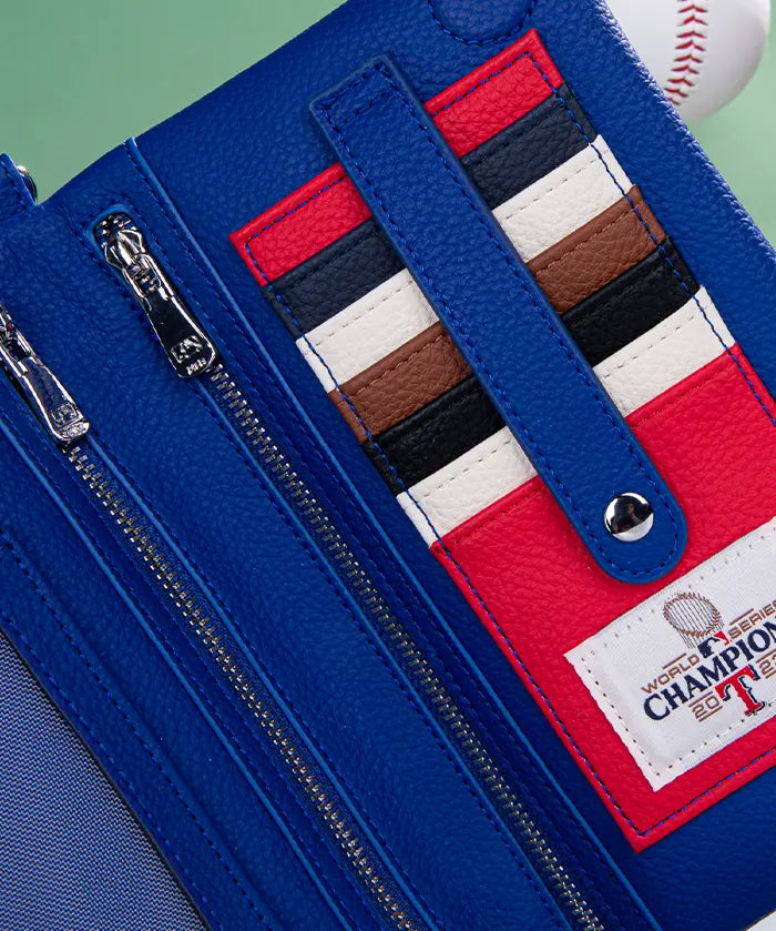 MLB Texas Rangers Leather Crossbody Purse