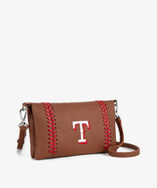 MLB Texas Rangers Leather Crossbody Purse