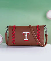 MLB Texas Rangers Leather Crossbody Purse