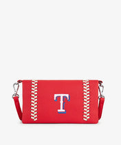 MLB Texas Rangers Leather Crossbody Purse