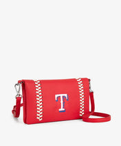 MLB Texas Rangers Leather Crossbody Purse