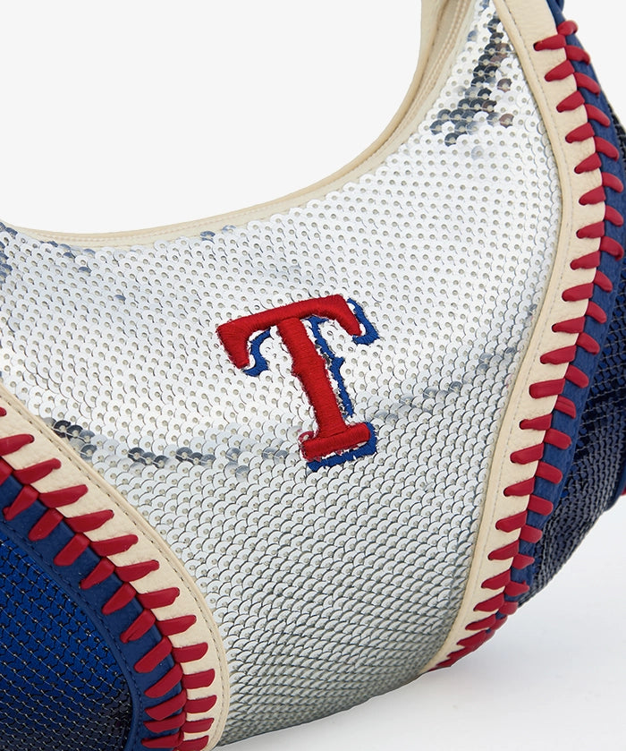MLB Texas Rangers Sequin Stitch Hobo - Curveball