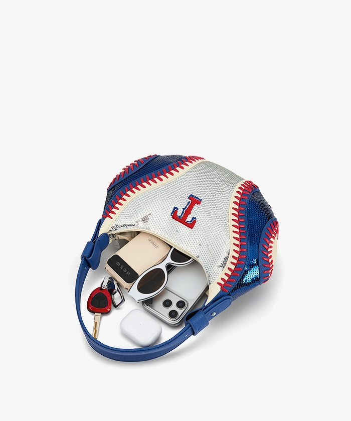 MLB Texas Rangers Sequin Stitch Hobo - Curveball