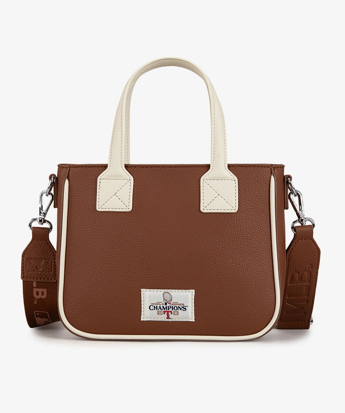 MLB Texas Rangers Tote Bag with Baseball Coin Pouch