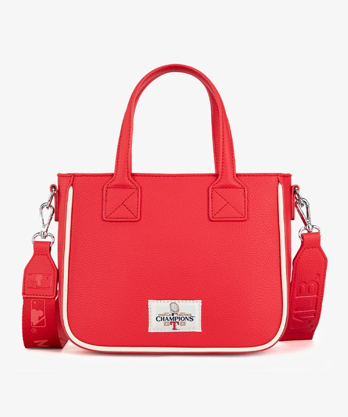 MLB Texas Rangers Tote Bag with Baseball Coin Pouch