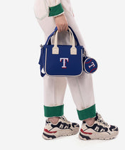 MLB Texas Rangers Tote Bag with Baseball Coin Pouch