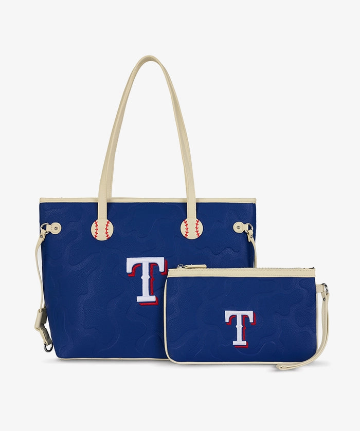 MLB Texas Rangers Tote Bag with Wristlet Wallet