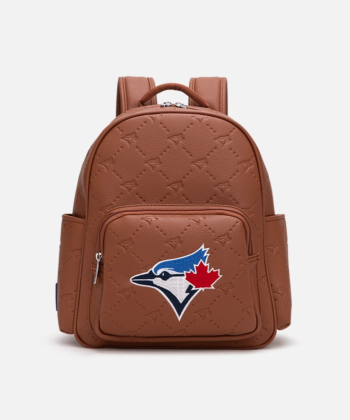 buy leather backpack toronto MLB Toronto Blue Jays Backpack with Embossed Pattern – Montana West Sports
