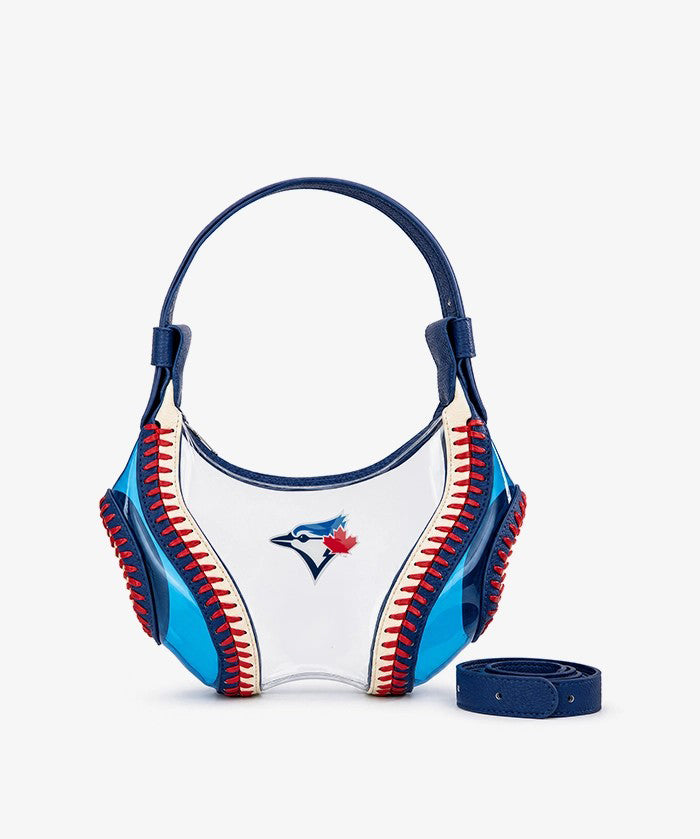 MLB Toronto Blue Jays Clear Stitch Hobo - Curveball