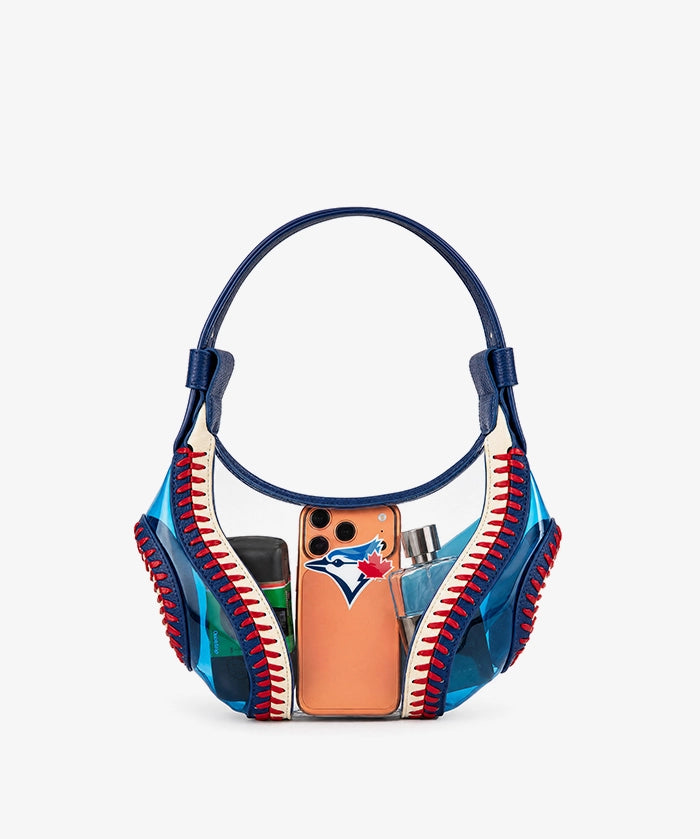 MLB Toronto Blue Jays Clear Stitch Hobo - Curveball