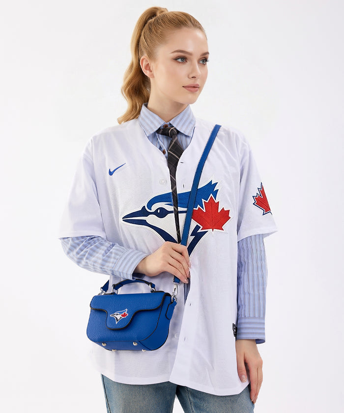 MLB Toronto Blue Jays Flap Crossbody Bag with Top Handle