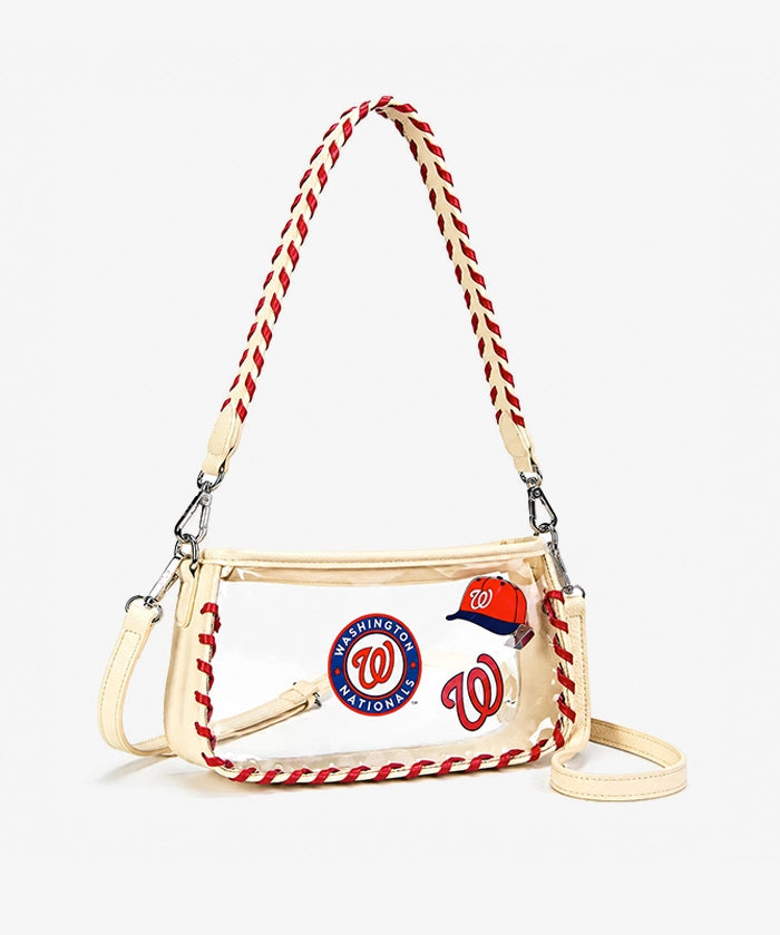 MLB Washington Nationals Clear Bag with Baseball Stitch