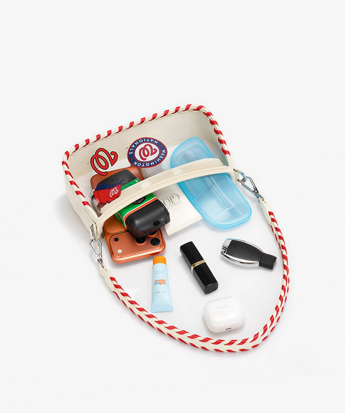 MLB Washington Nationals Clear Bag with Baseball Stitch