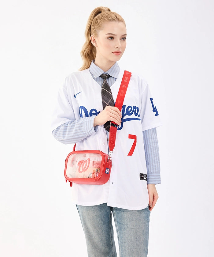 MLB Washington Nationals Clear Crossbody Bag