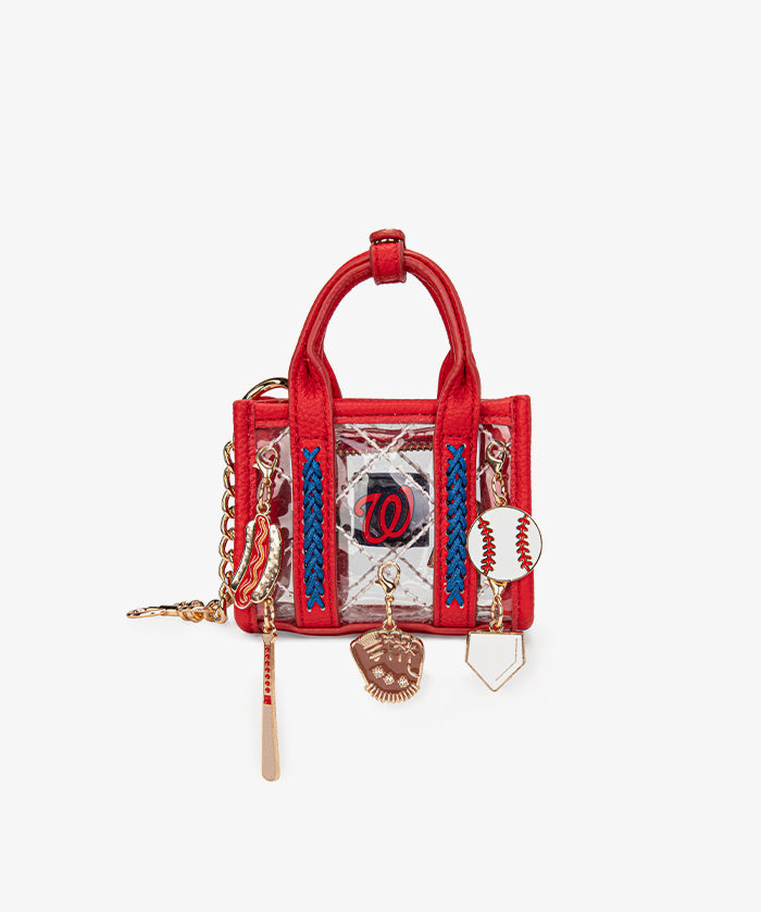 MLB Washington Nationals Clear Mini Tote Bag Charm – Fastball