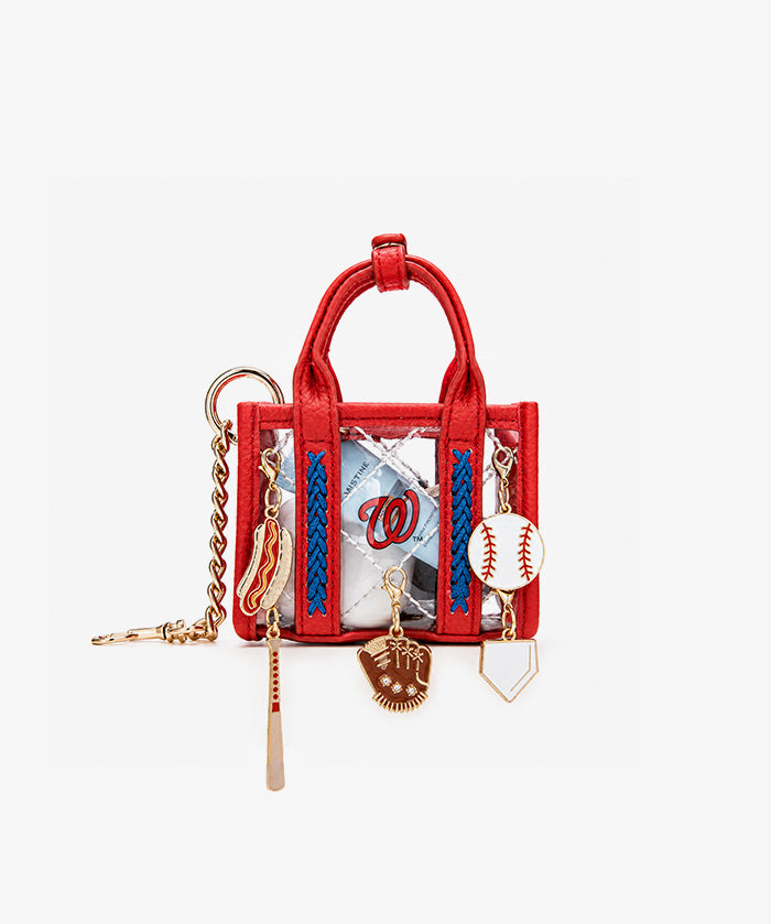 MLB Washington Nationals Clear Mini Tote Bag Charm – Fastball