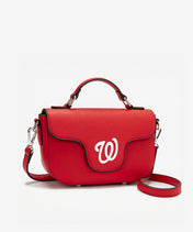 MLB Washington Nationals Flap Crossbody Bag with Top Handle